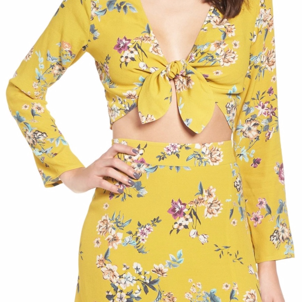 Boho Floral Crop Top